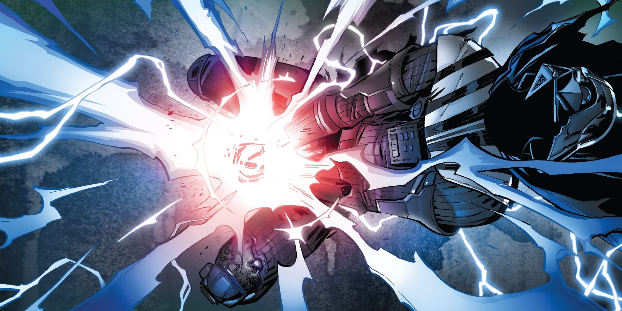 Darth Vader bleeding a Kyber crystal in Marvel's Darth Vader comics.