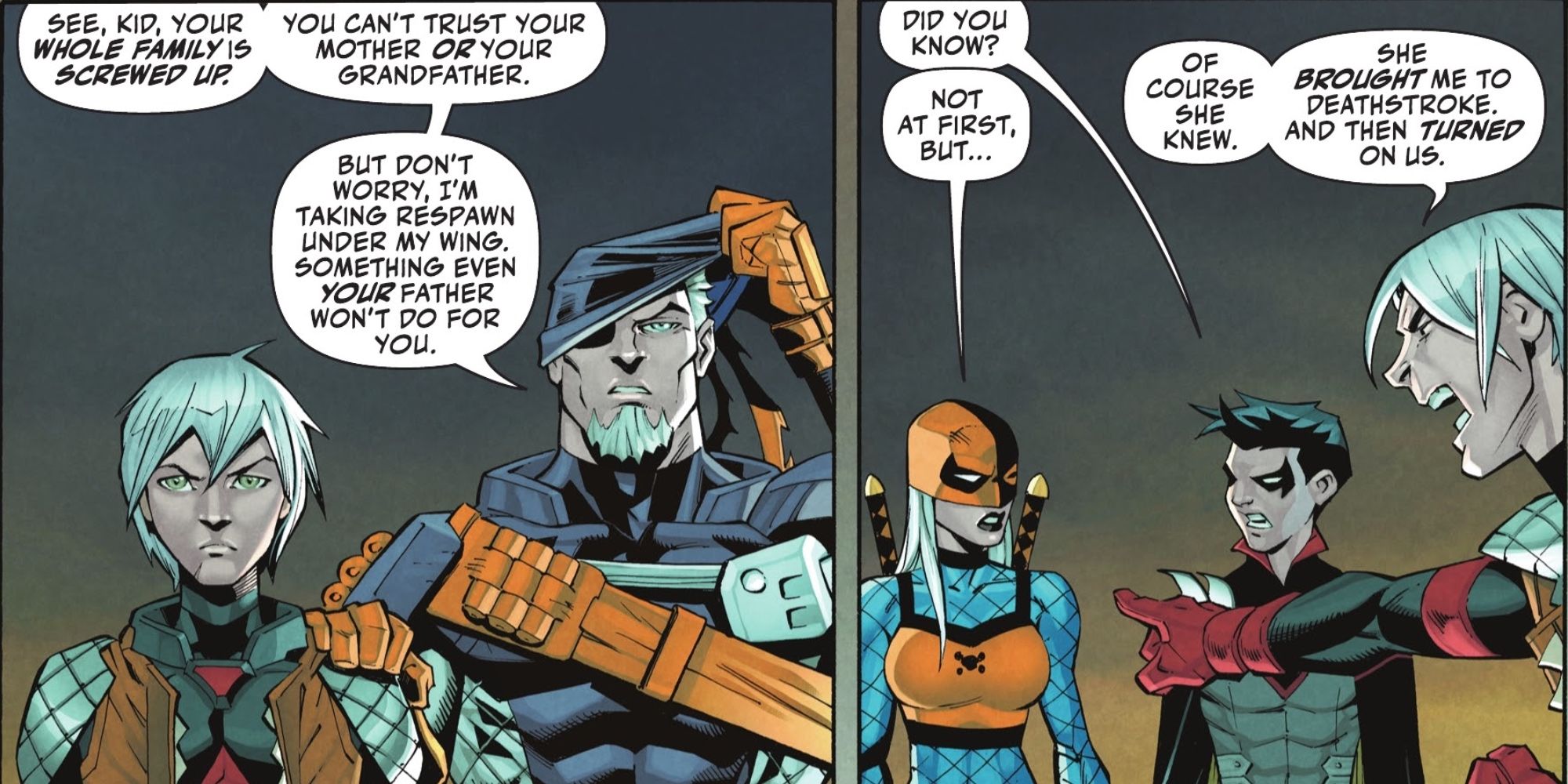 Deathstroke is a Better Father Than Batman & Robin Proves it