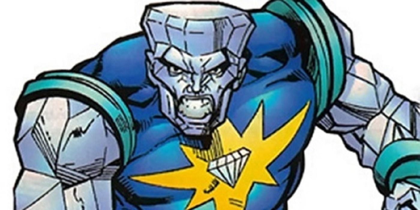 An angry Diamondhead from Marvel Comics
