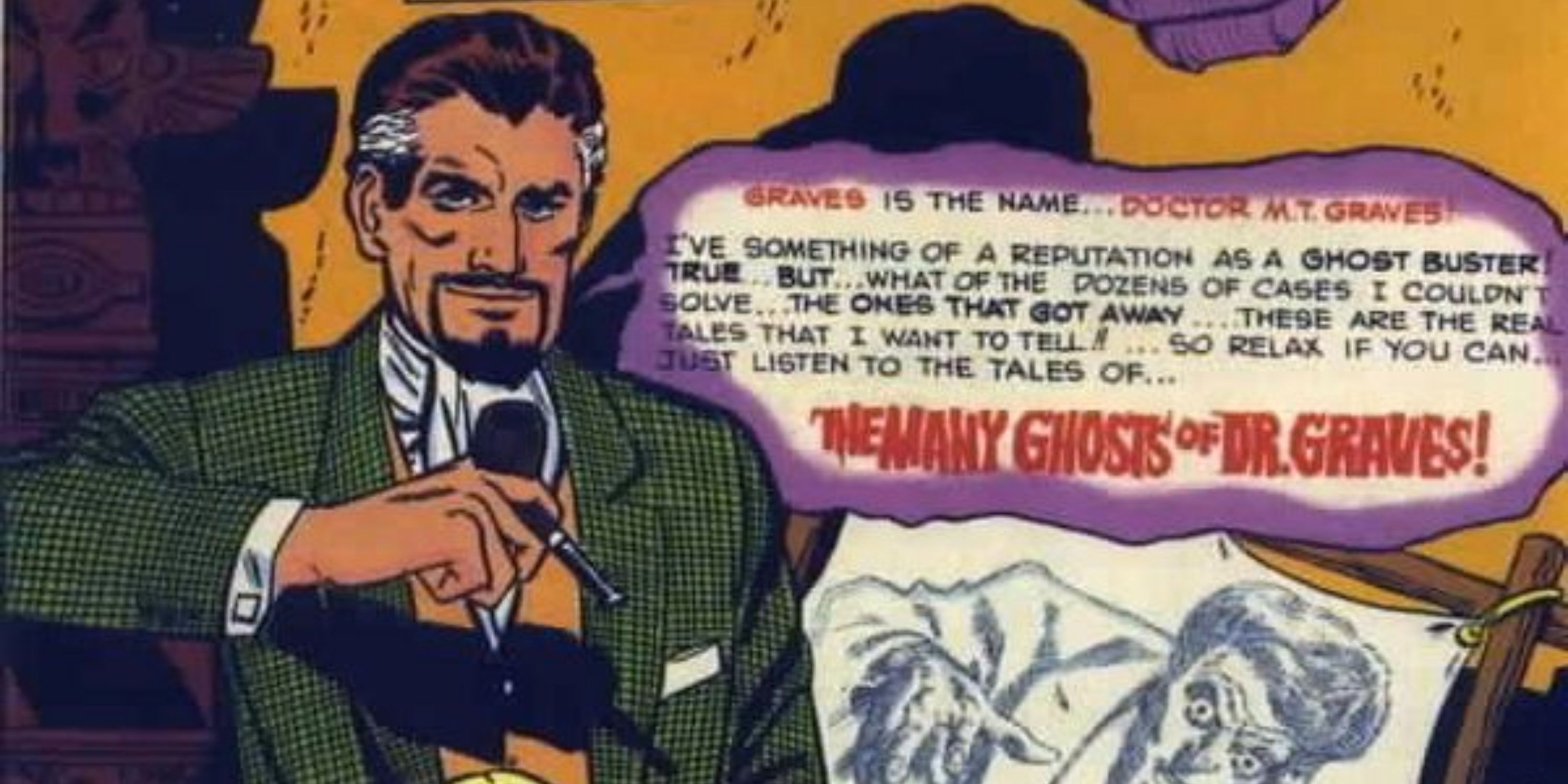 Doctor Graves on the cover of his series, the Many Ghosts of Doctor Graves