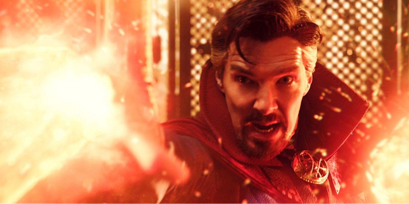 Doctor Strange casting a spell in Multiverse of Madness.