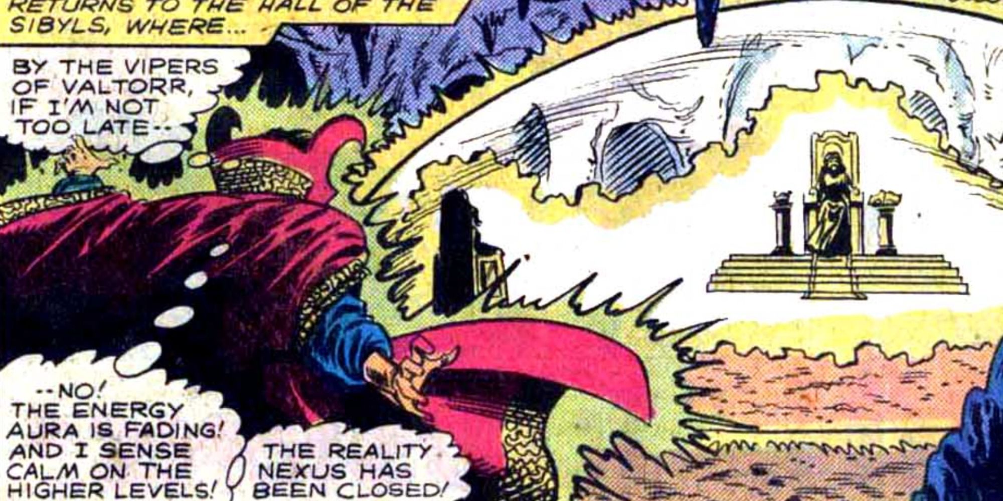 Doctor Strange closes the nexus in Marvel Comics.
