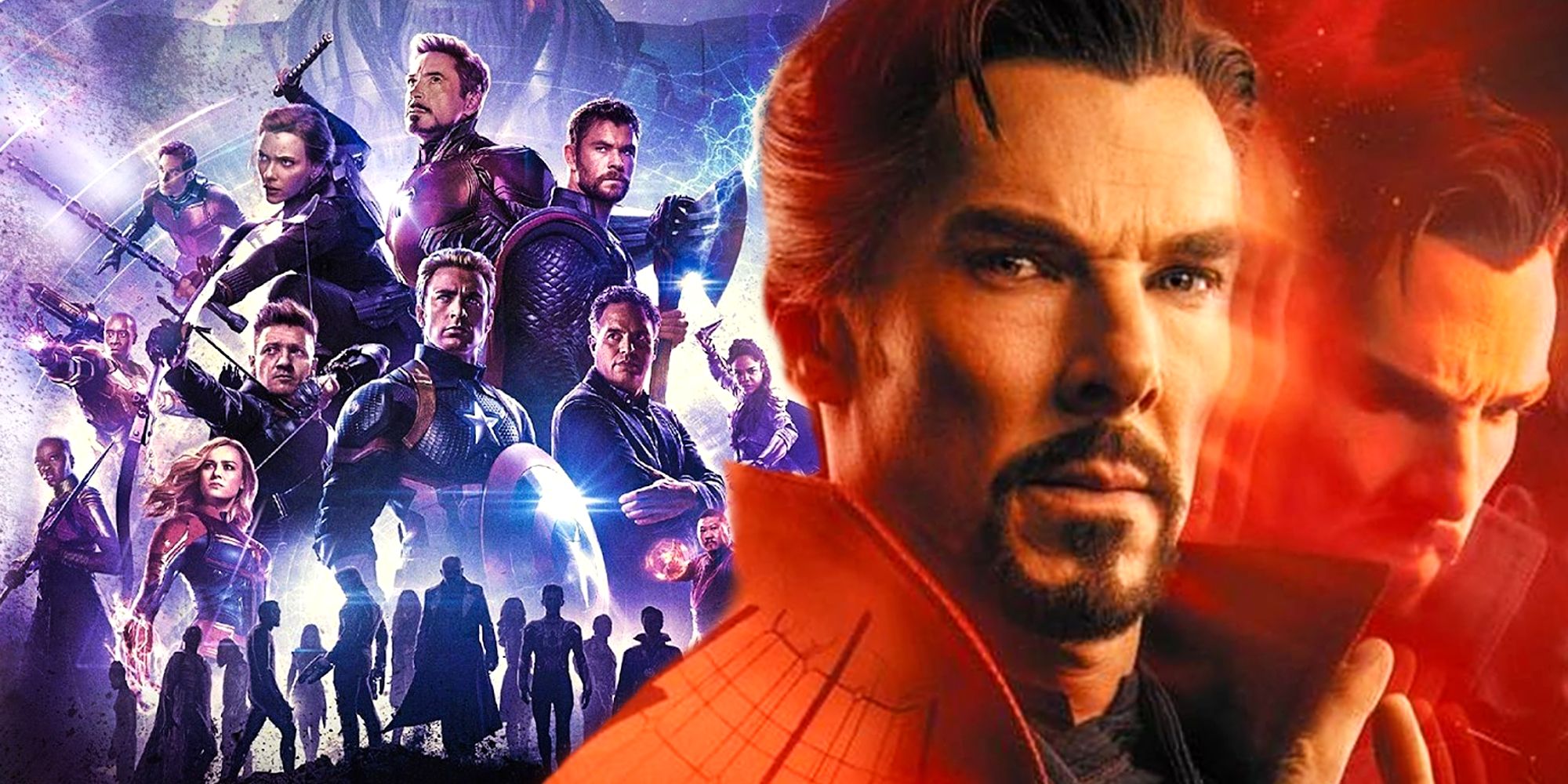 Doctor Strange in the Multiverse of Madness and Avengers Endgame Posters
