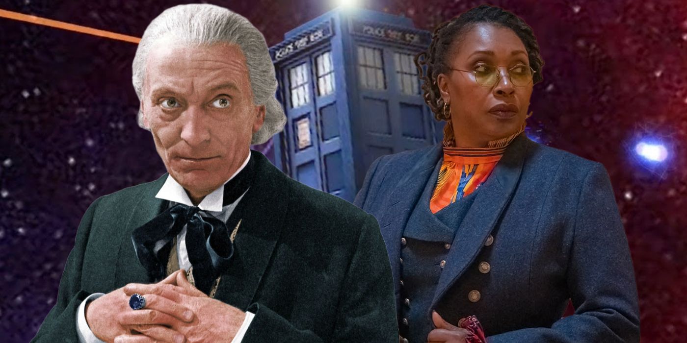 Doctor Who William Hartnell and Jo Martin