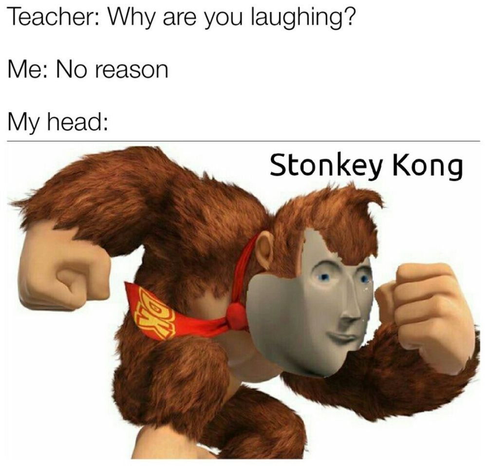 A Donkey Kong meme.