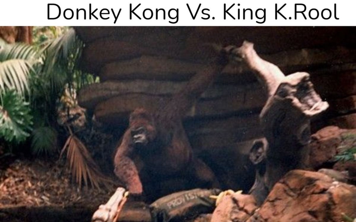 Donkey Kong meme.