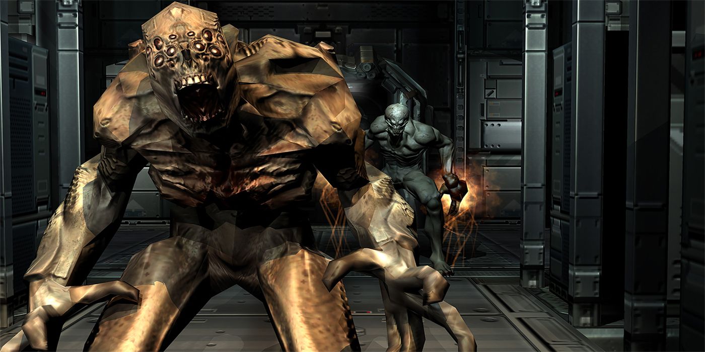 Imps from the video game Doom 3.