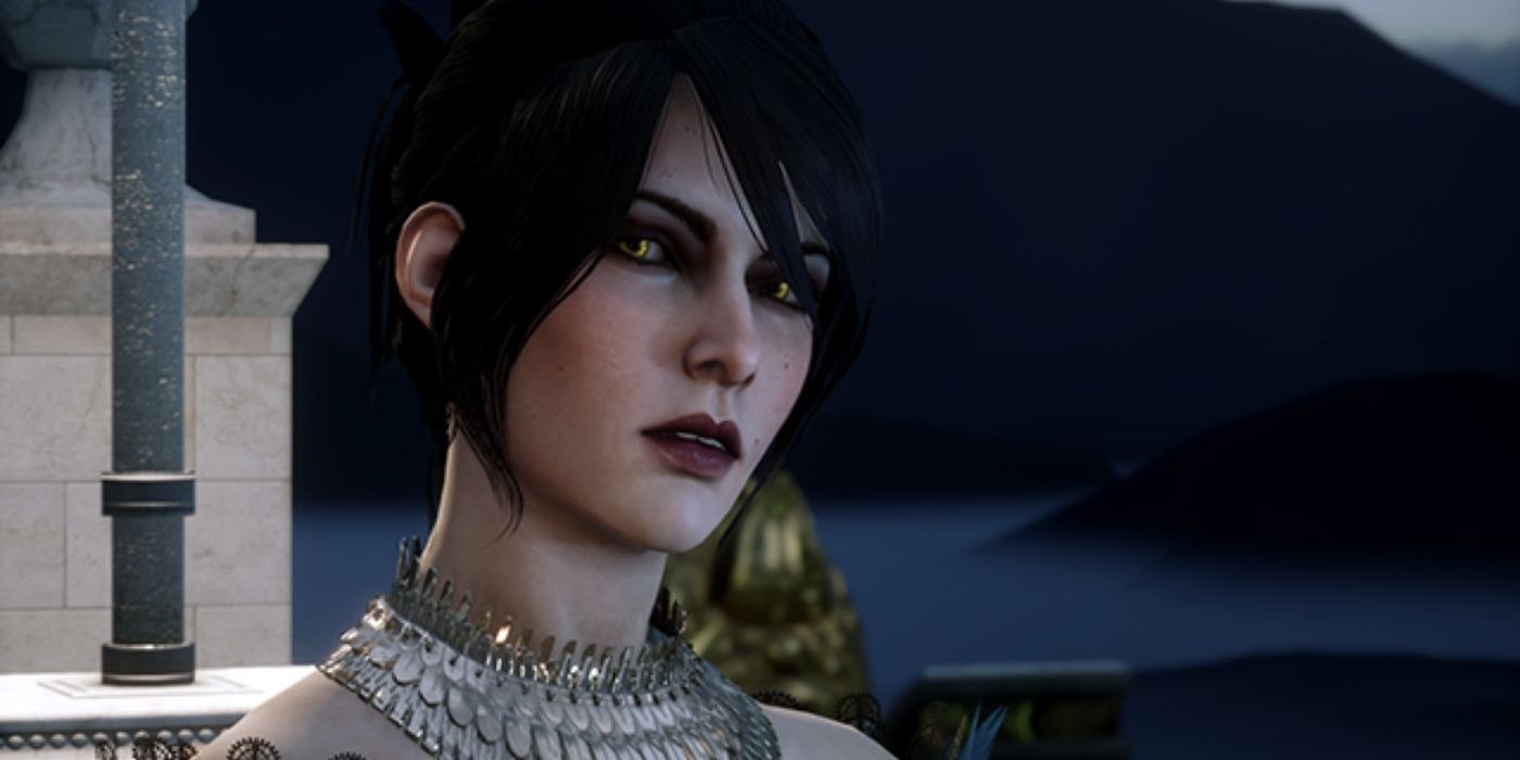 Morrigan at the Winter Palace in Dragon Age: Inquisition,