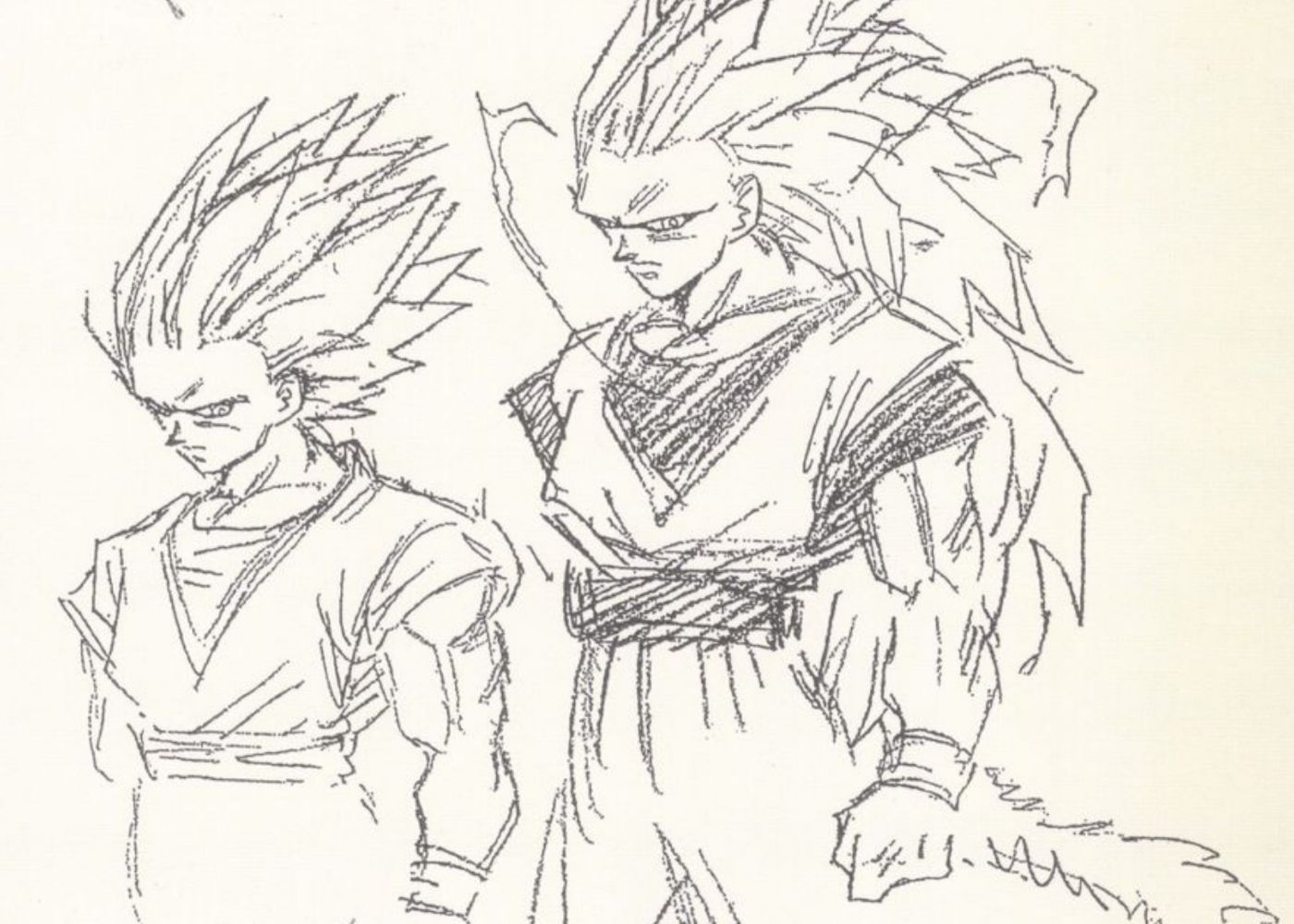 Dragon Ball's original Super Saiyan 3 designs.