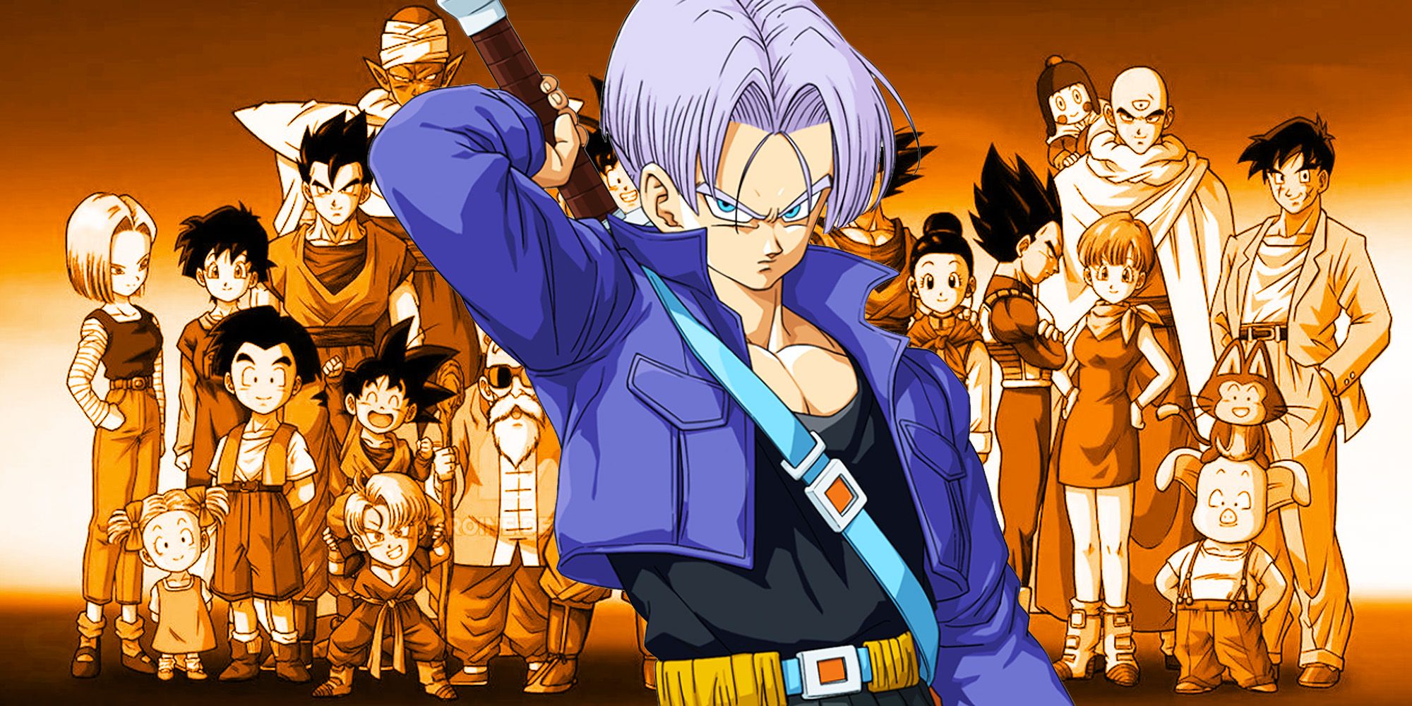Dragon ball z Future trunks compared to other z warriors