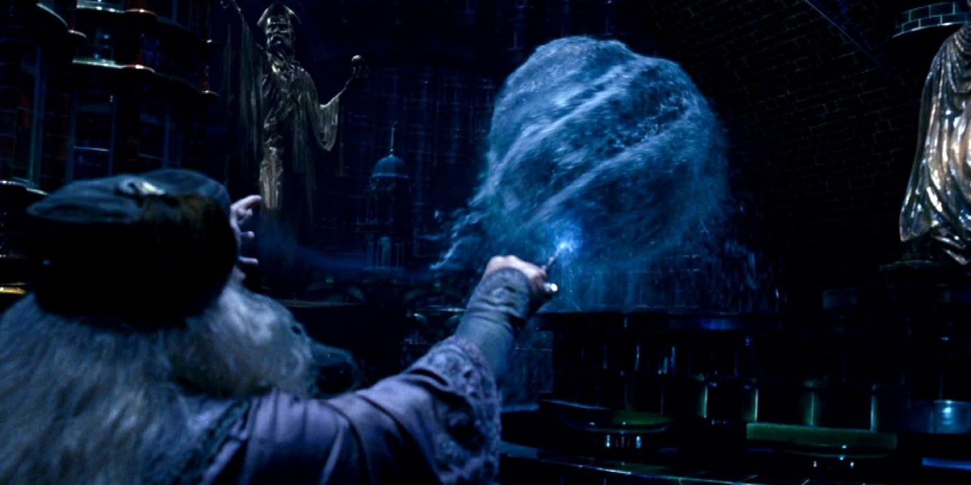 Dumbledore and Voldemort duel 