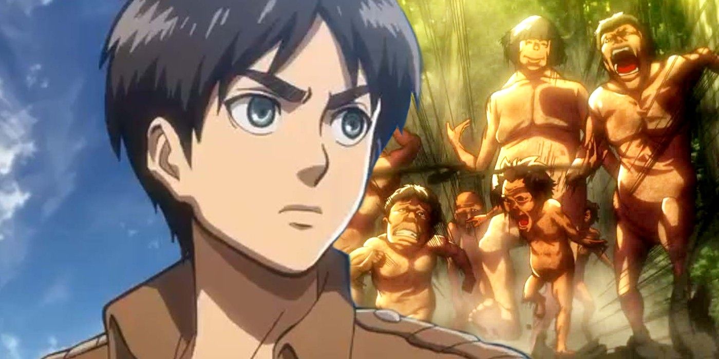Eren Jaeger and Pure Titans in Attack on Titan