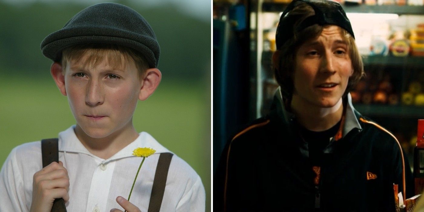 A split image of Erik Per Sullivan in Once Not Far From Home and Twelve