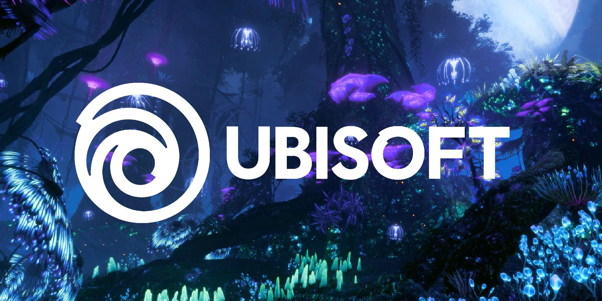 The Ubisoft Logo Over the Nighttime of Pandora