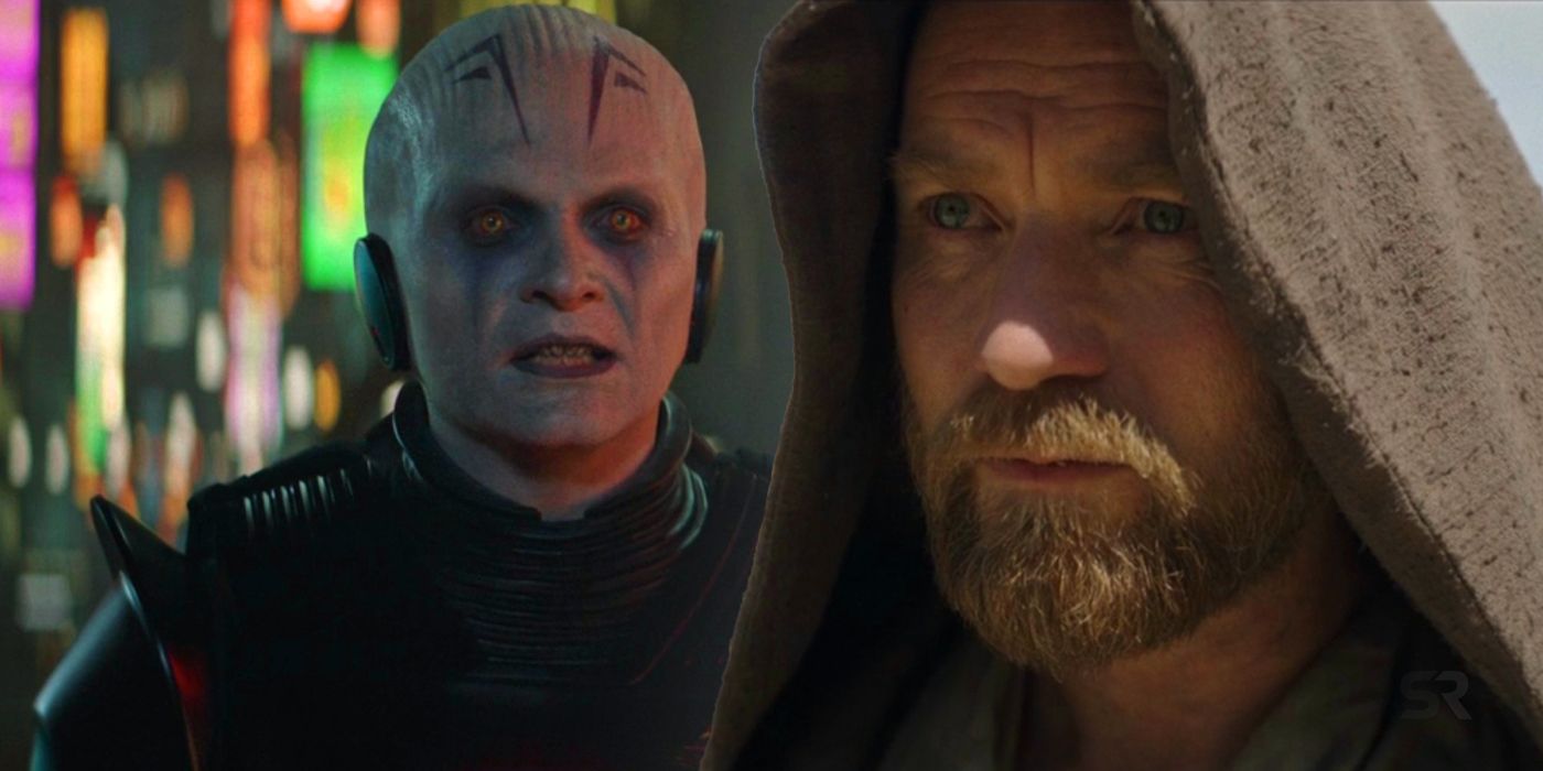 Ewan McGregor as Obi-Wan Kenobi with The Grand Inquisitor
