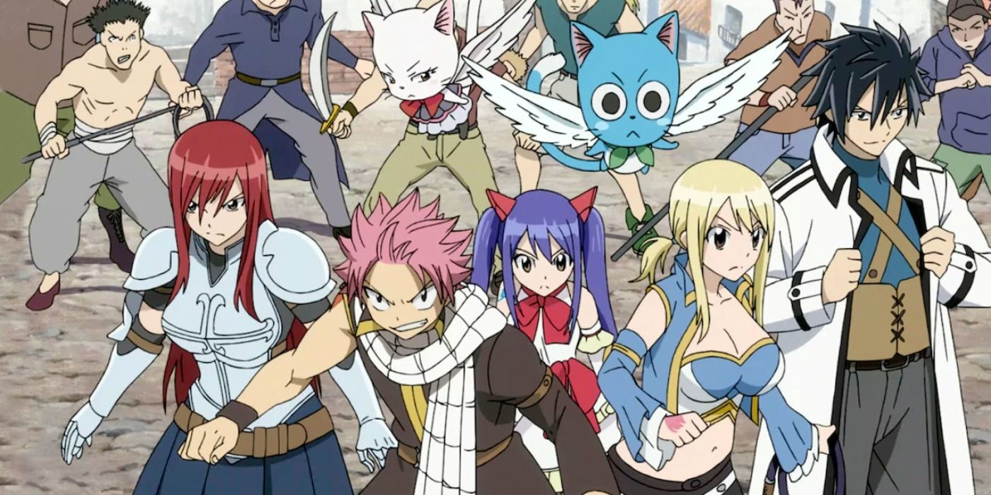 The members of the Fairy Tail guild in Phoenix Priestess.