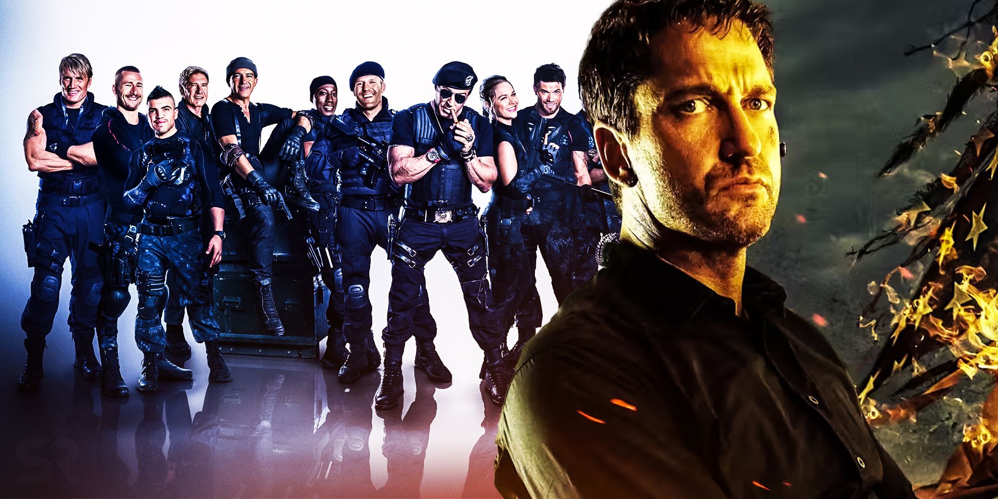 Fallen movies set up expendables crossover gerard butler mike banning