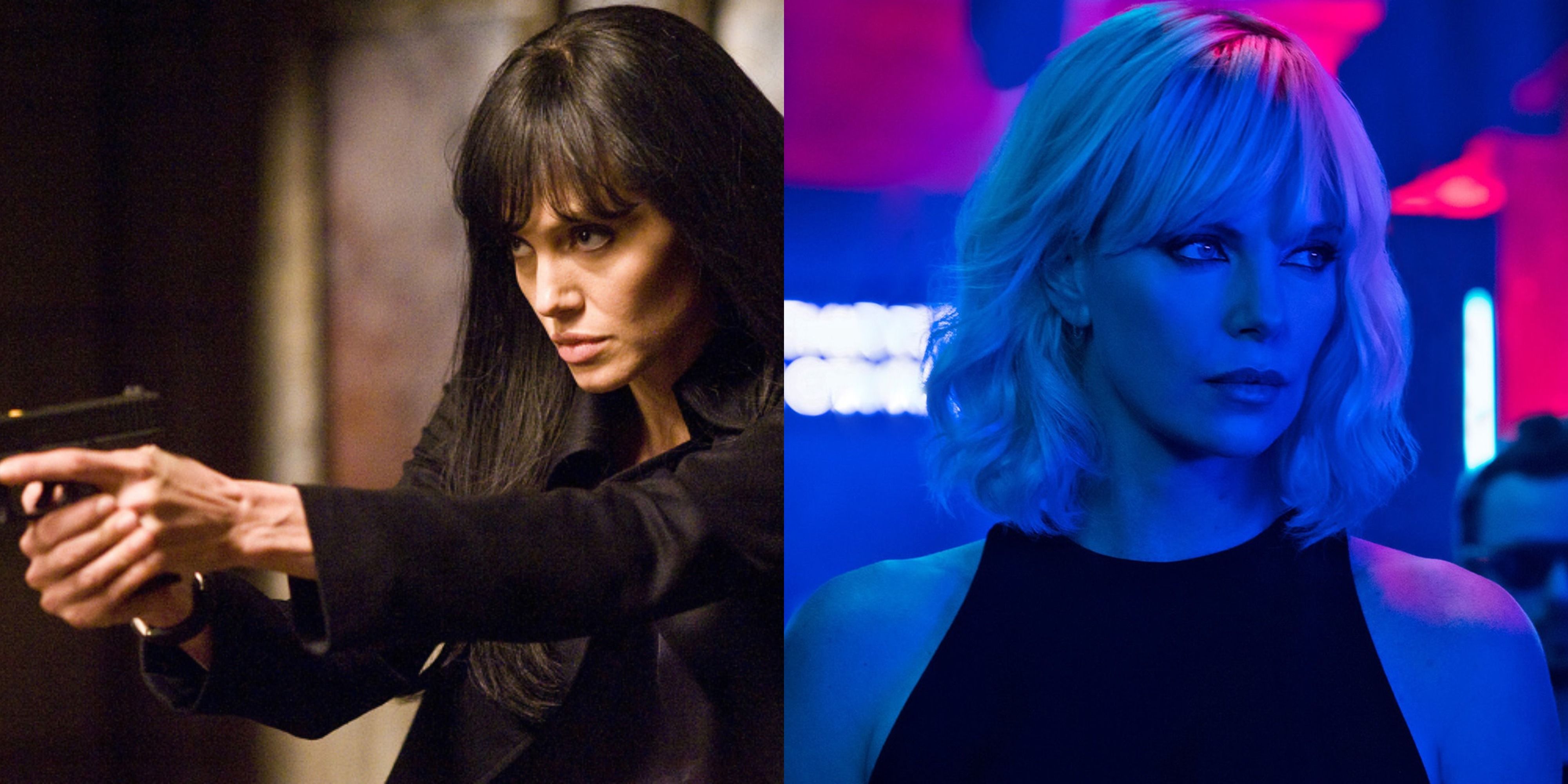 Featured image Angelina Jolie in Salt and Charlize Theron in Atomic Blonde