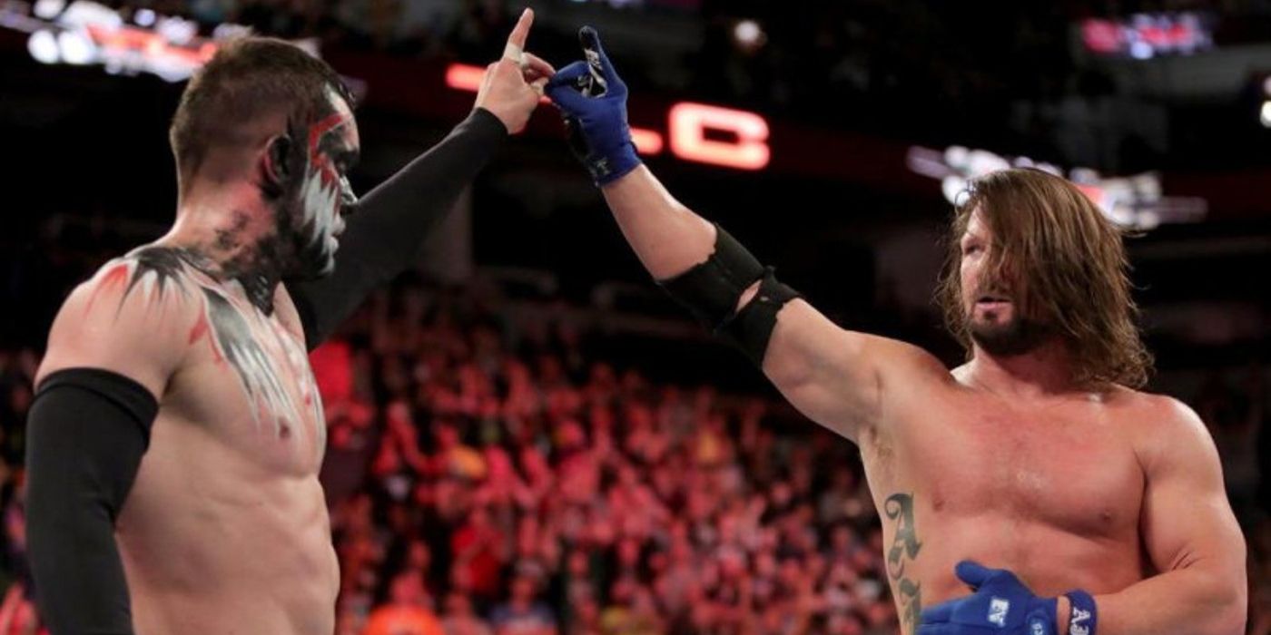 Finn Balor and AJ Styles WWE