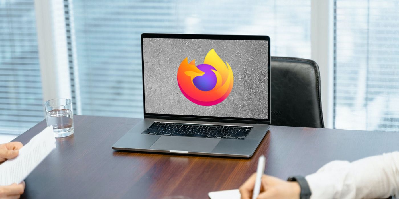 Logo Firefox sur un ordinateur portable