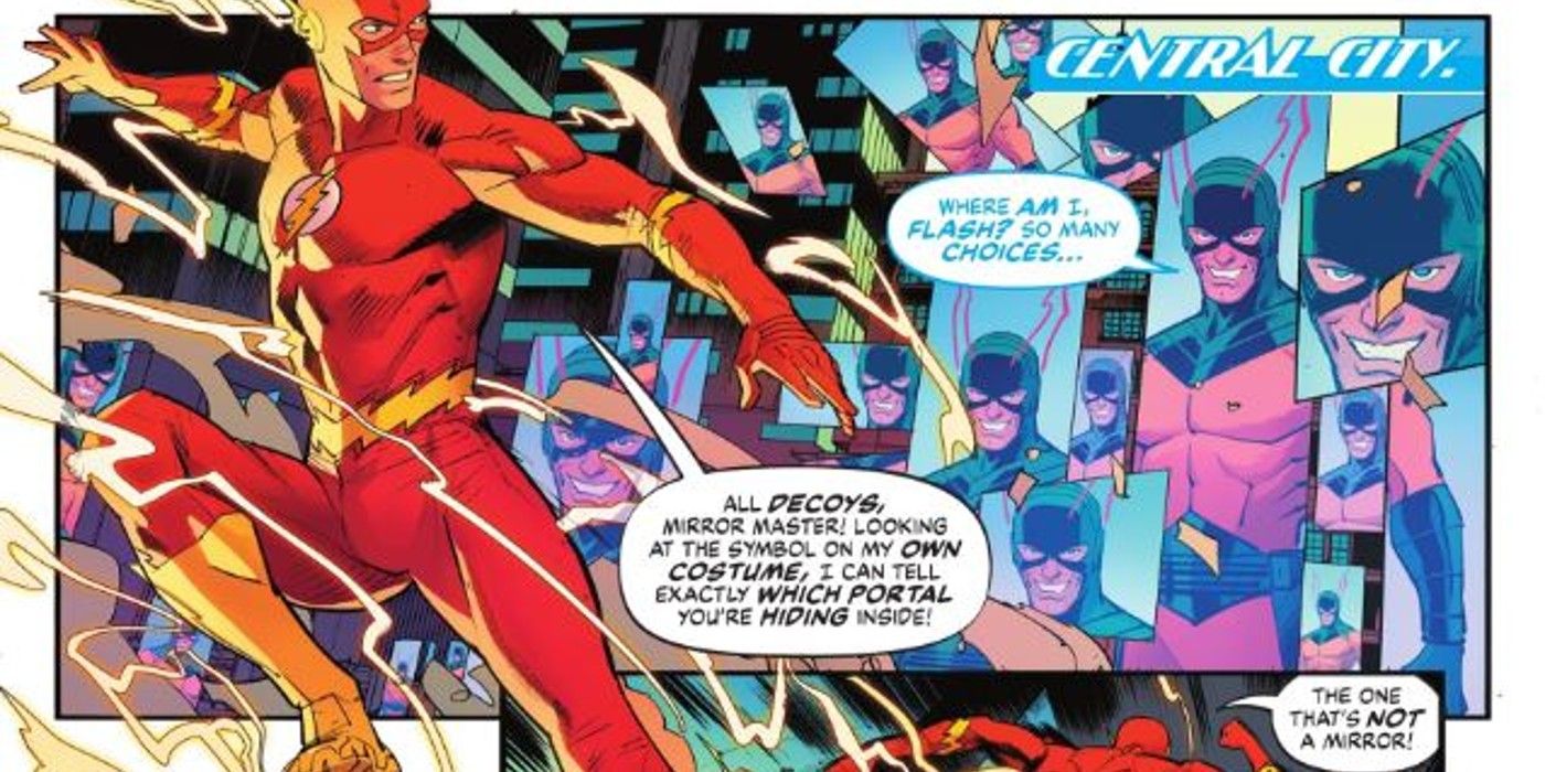 Flash Outsmarts Mirror Master.