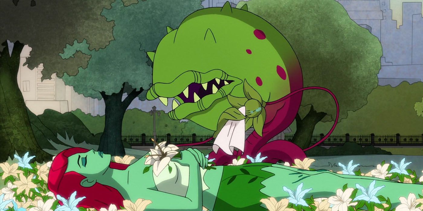 Frank mourns Poison Ivy in the Harley Quinn animated series