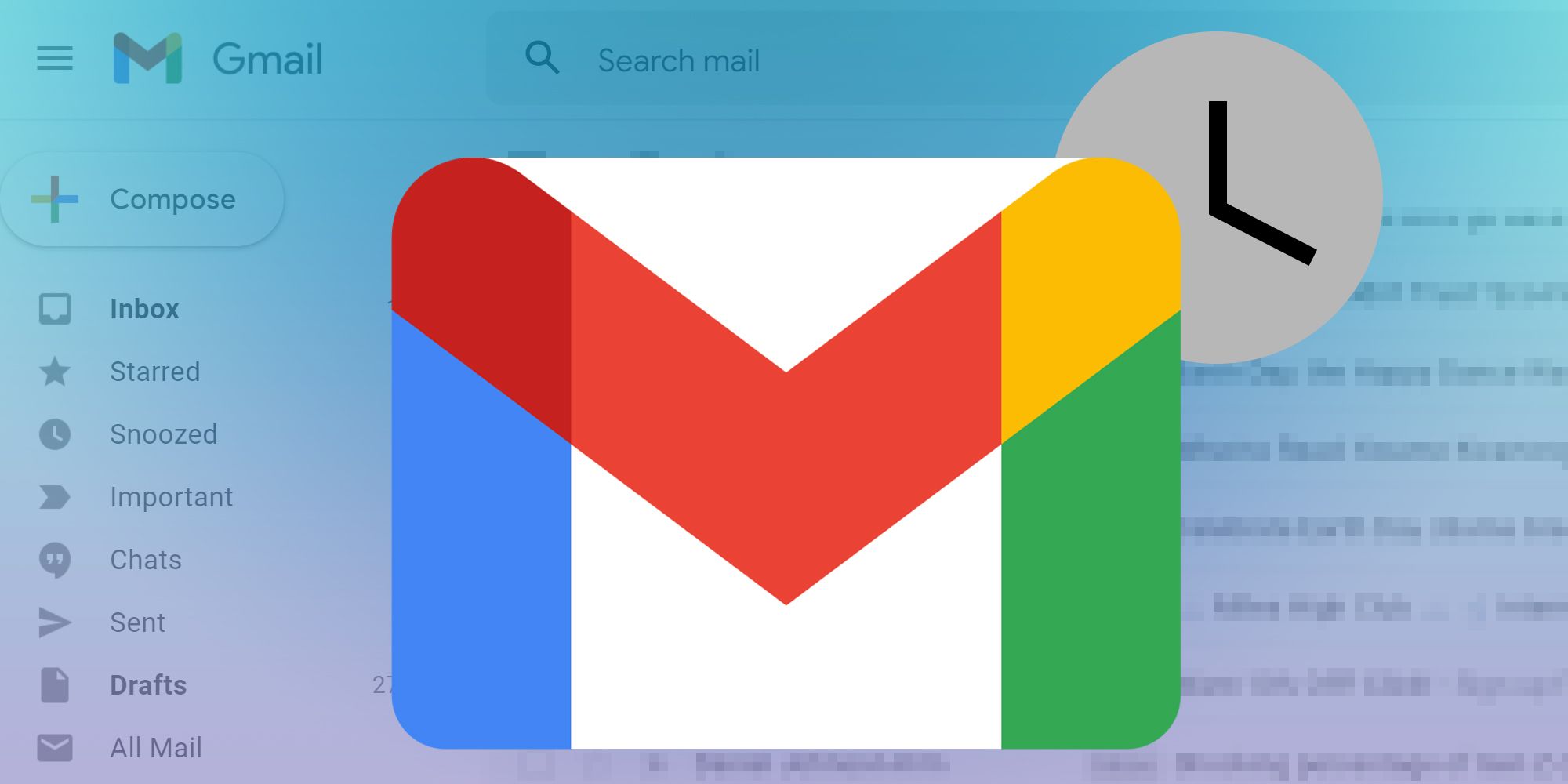 gmail snooze blue