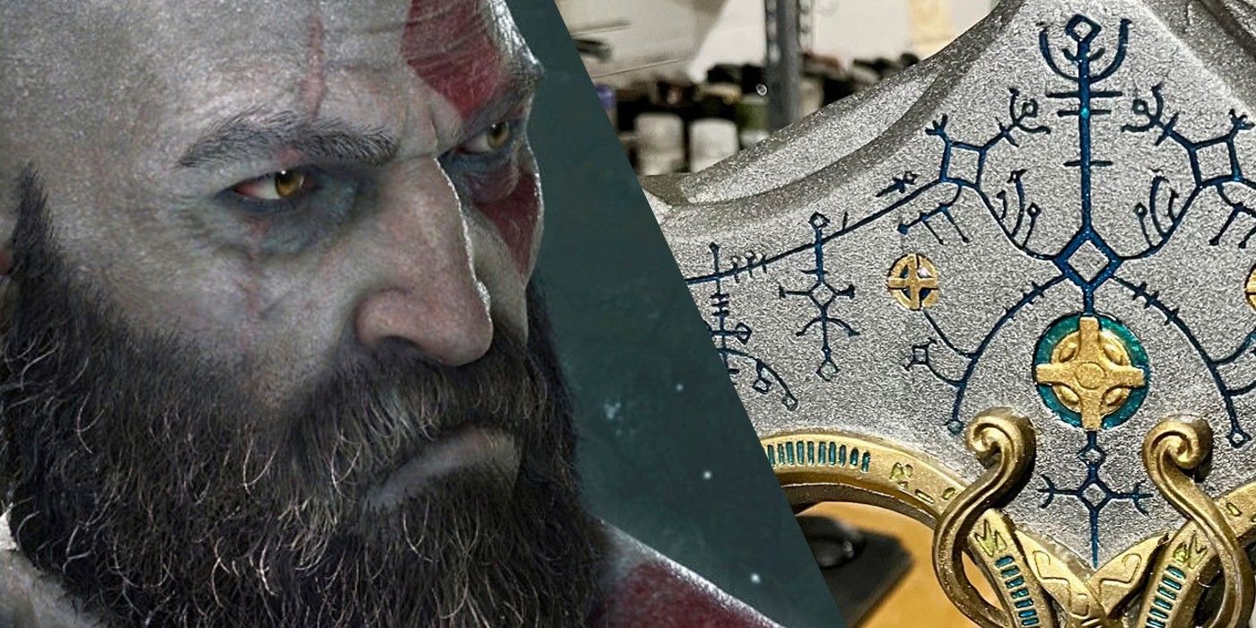 Fã de God of War: Ragnarok cria versão real do Mjolnir