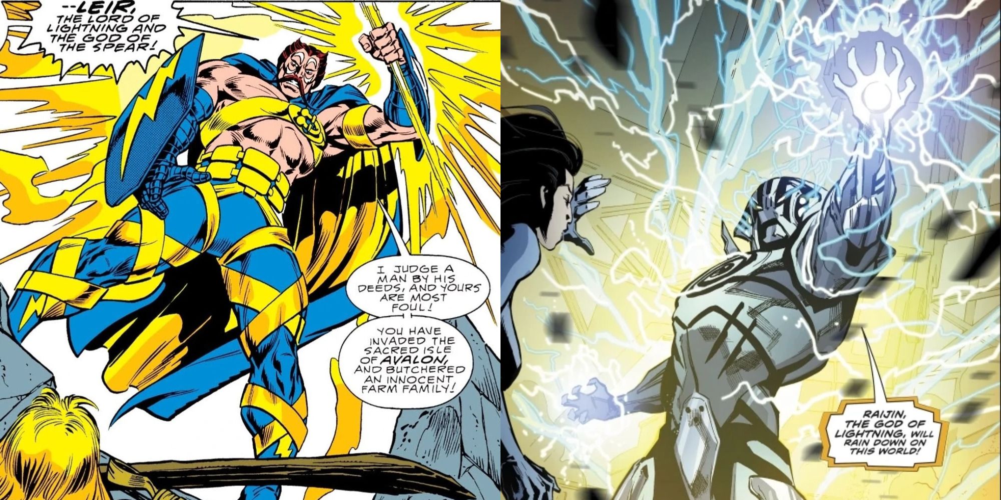 Gods of Thunder Raijin and Leir as seen in the comics