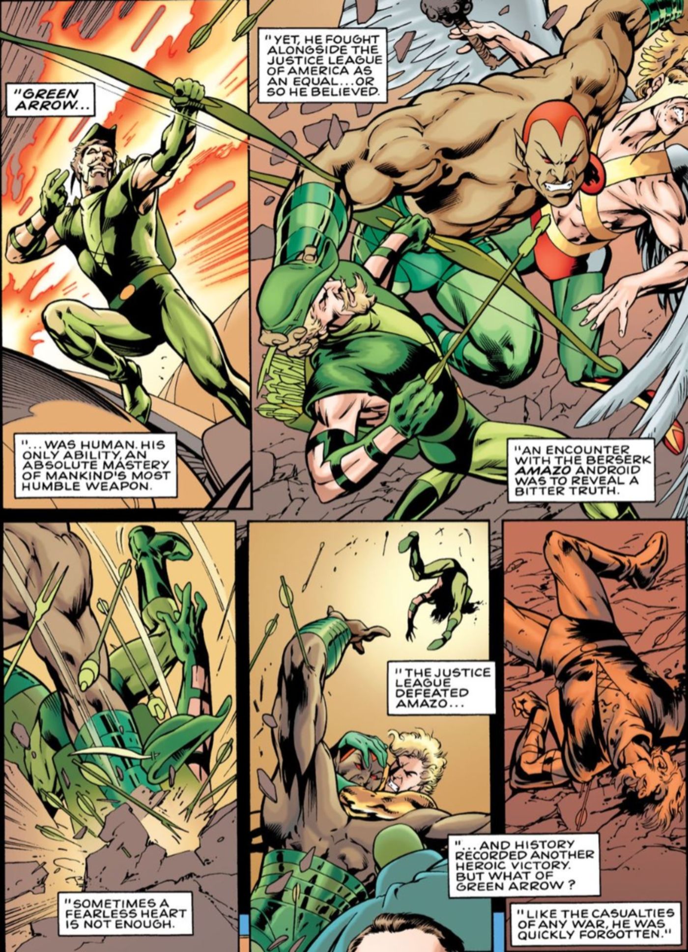 Green Arrow JLA The Nail DC Comics