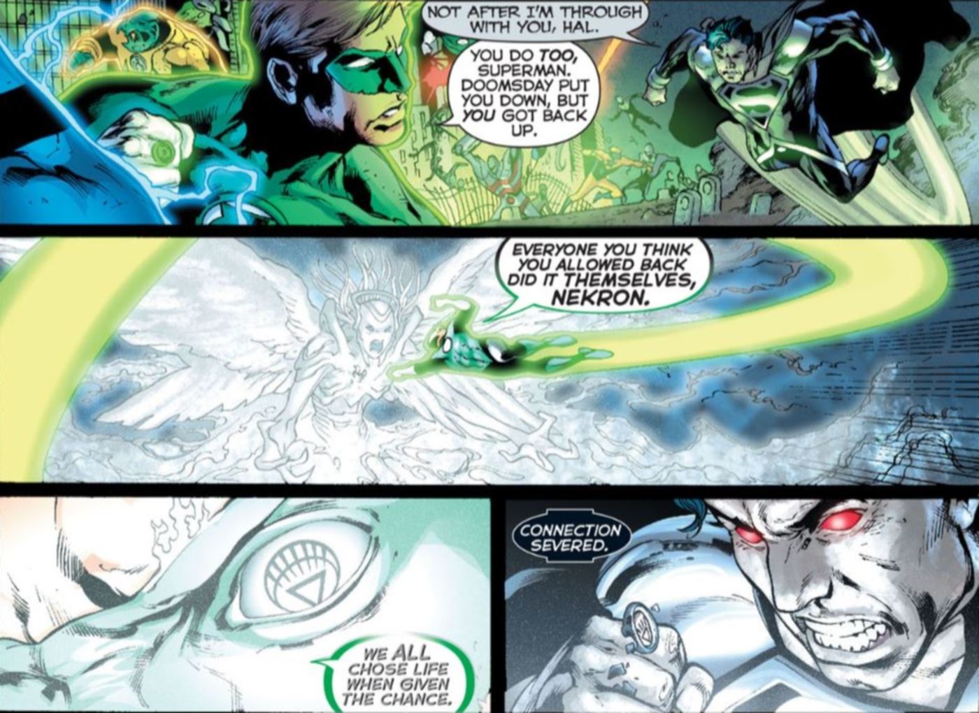 Green Lantern Superman Death and Resurrection DC Comics