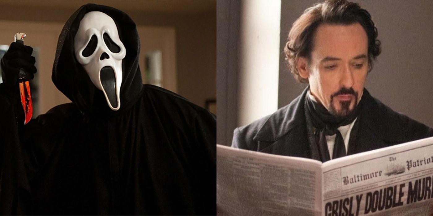 Ghostface in Scream and Poe in The Raven
