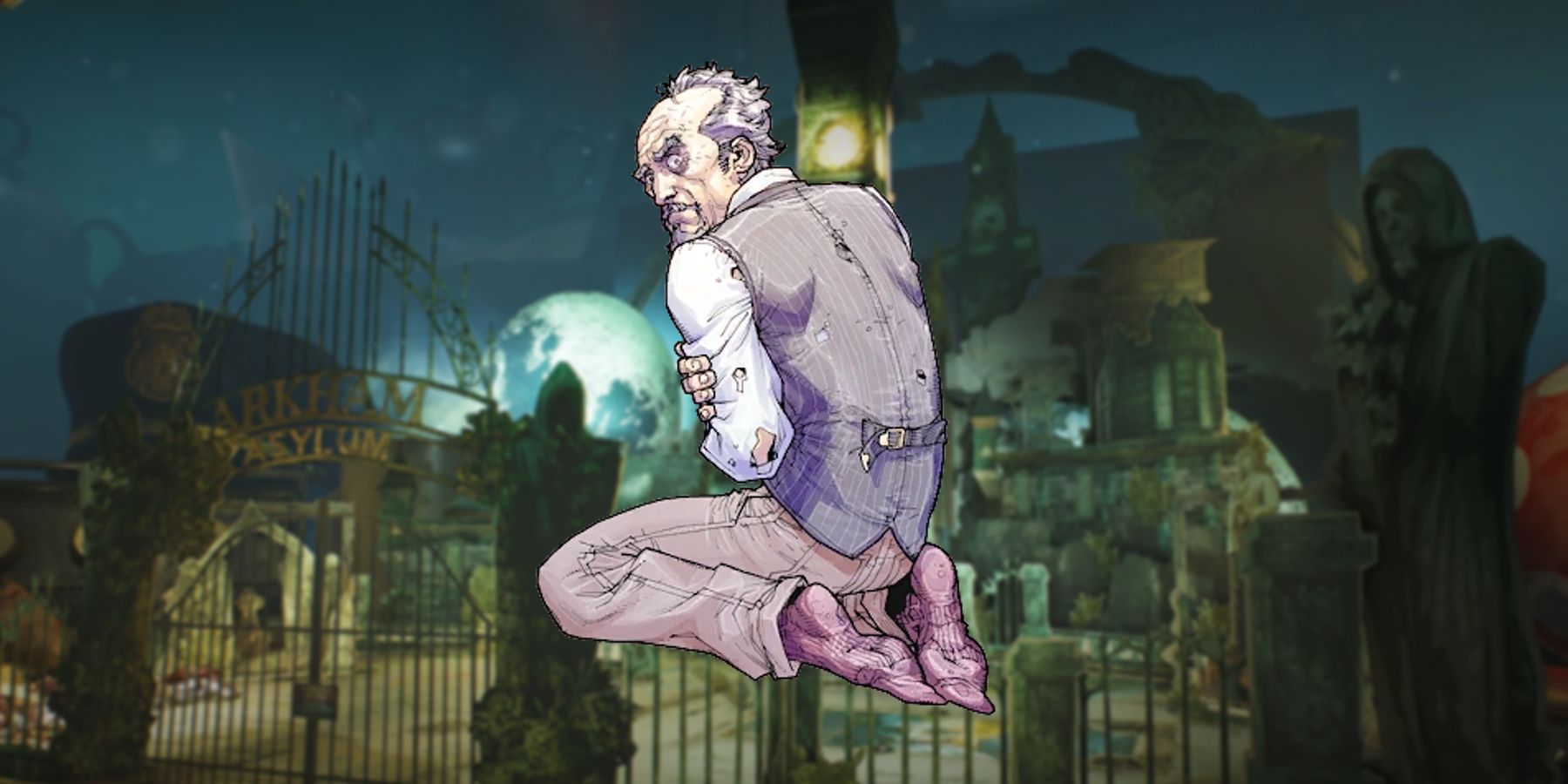 How Batman Arkham Asylum's Founder Ended Up Its Second Inmate Asylum Background Amadeus Overlay