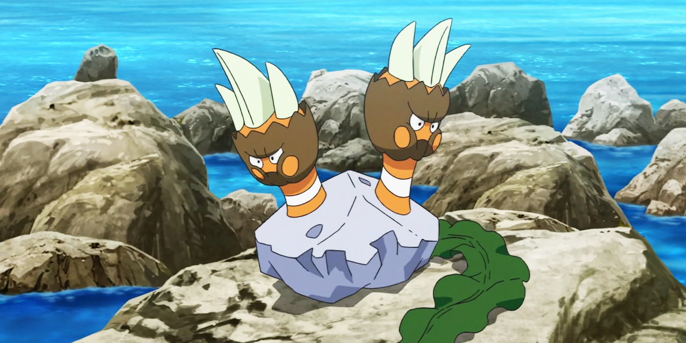 How to Catch a Shiny Binacle in Pokémon Go Anime Screenshot