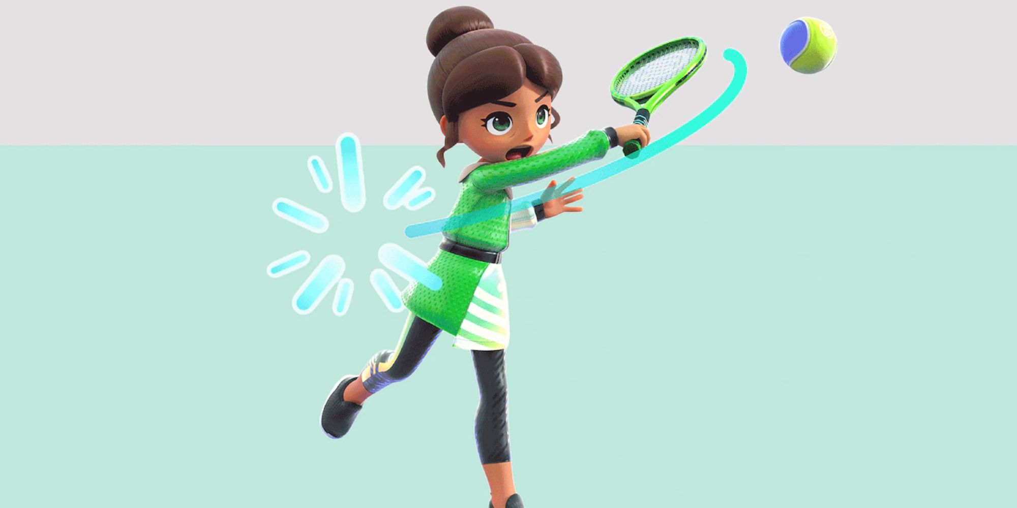 How to Do a Perfect Serve in Nintendo Switch Sports Tennis Hitting Power Serve