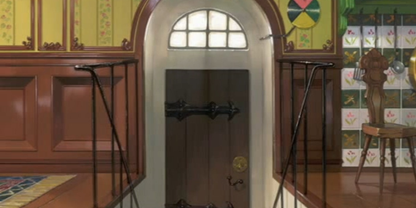 The door portal from Howl's Moving Castle 