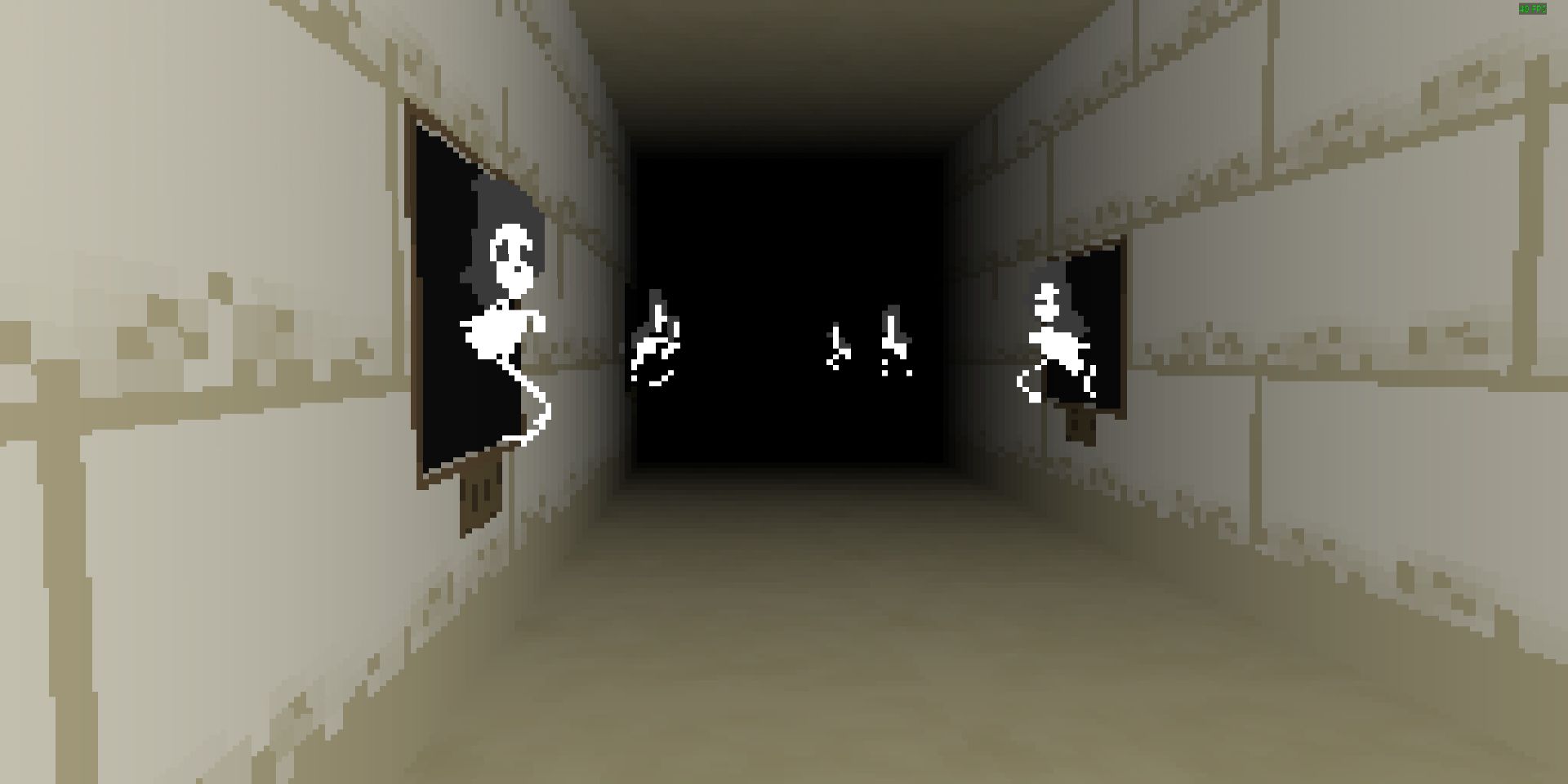 A screenshot from the horror video game IMSCARED.