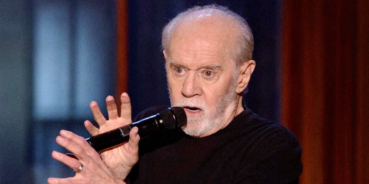 George Carlin on stage in It’s Bad For Ya!