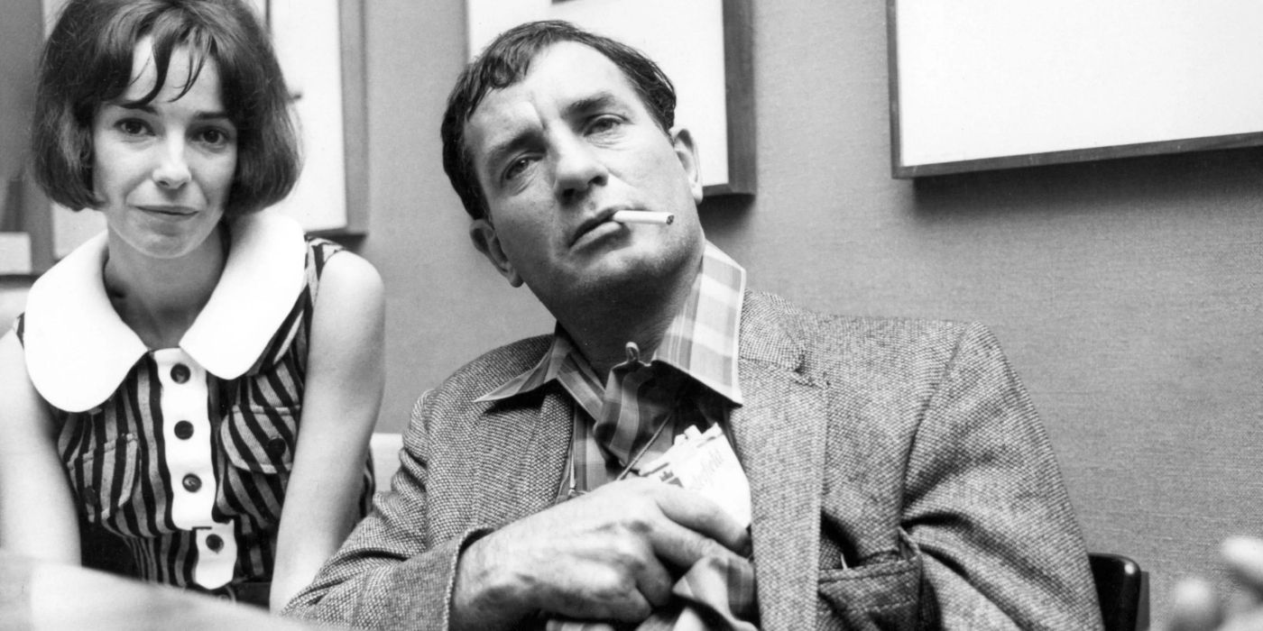 Writer Jack Kerouac with a woman.