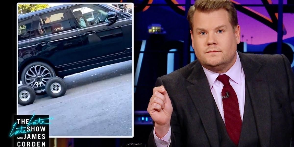 James Corden explaining Carpool Karaoke in The Late Late Show
