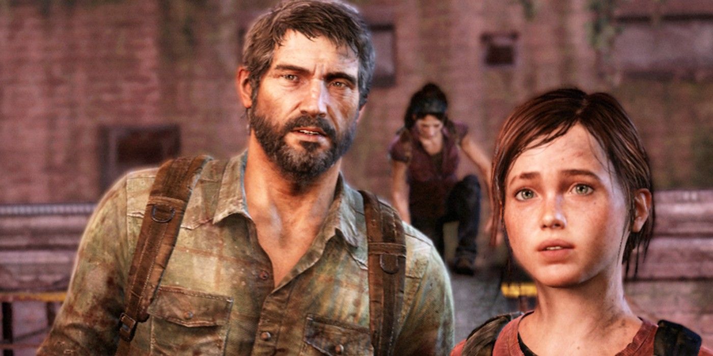 Joel e Ellie no jogo Last of Us