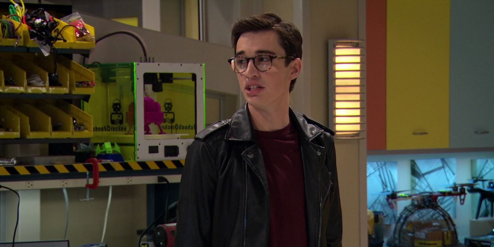 Joey from Liv & Maddie in classroom