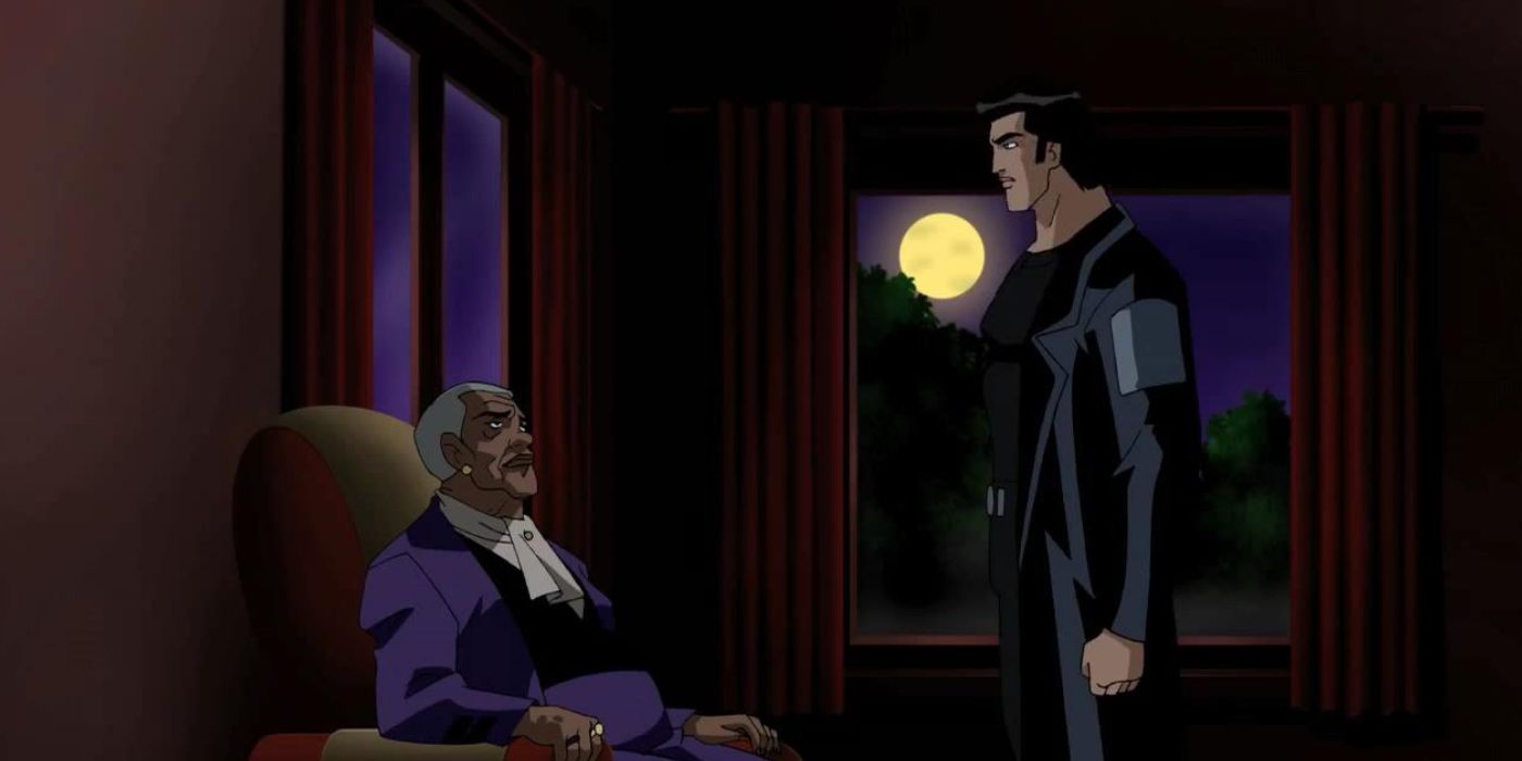 Terry talking to Bruce Wayne in Justice League Unlimited.