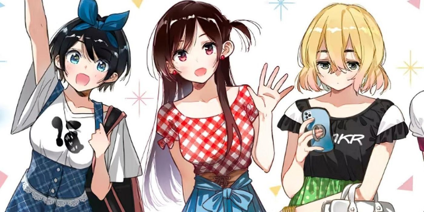 Characters from the anime Kanojo, Okarishimasu.