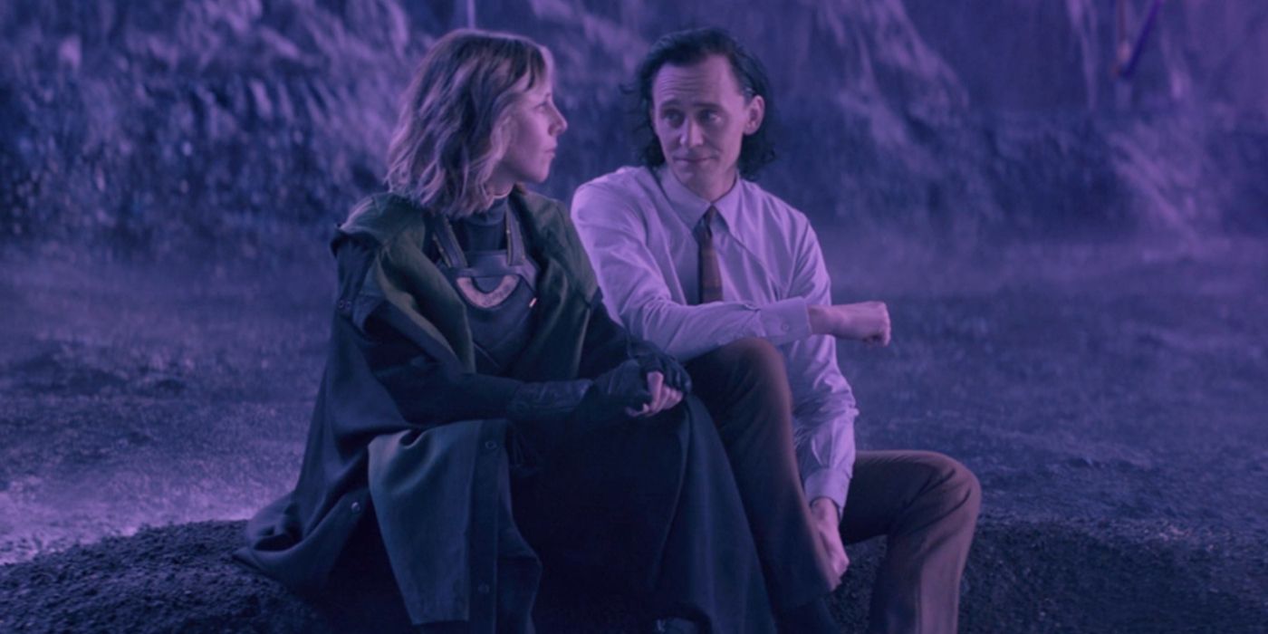 Loki e Sylvie conversando em Lamentis em Loki.