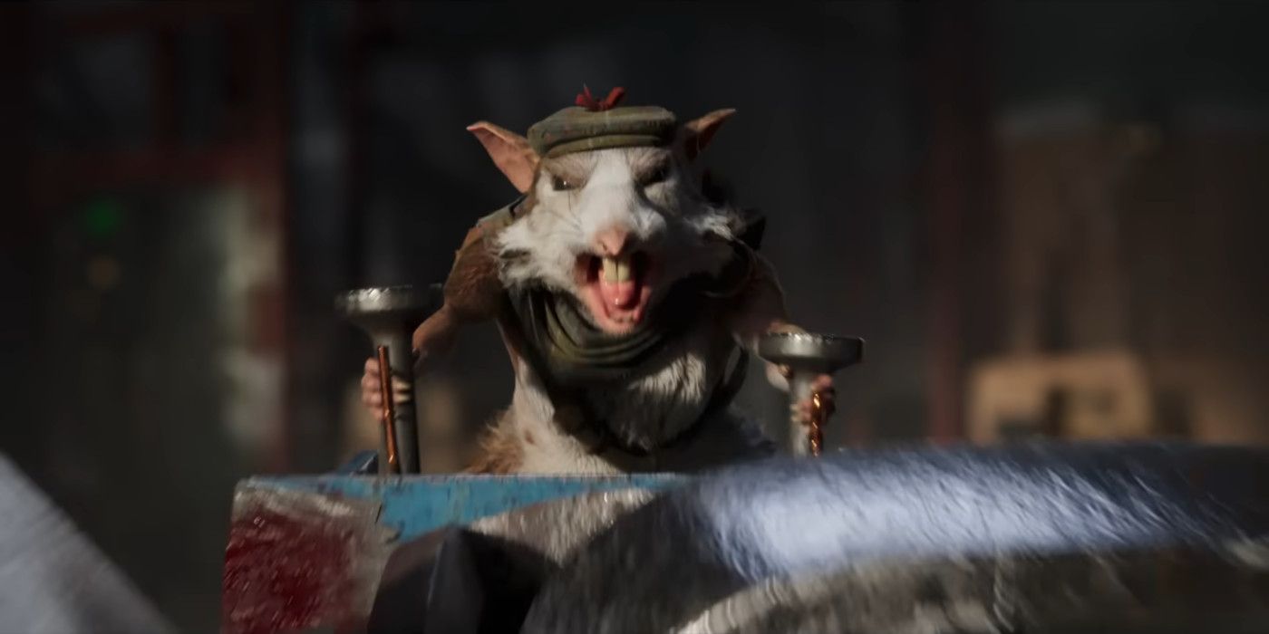 A rat controlling a weapon in Love, Death & Robots.