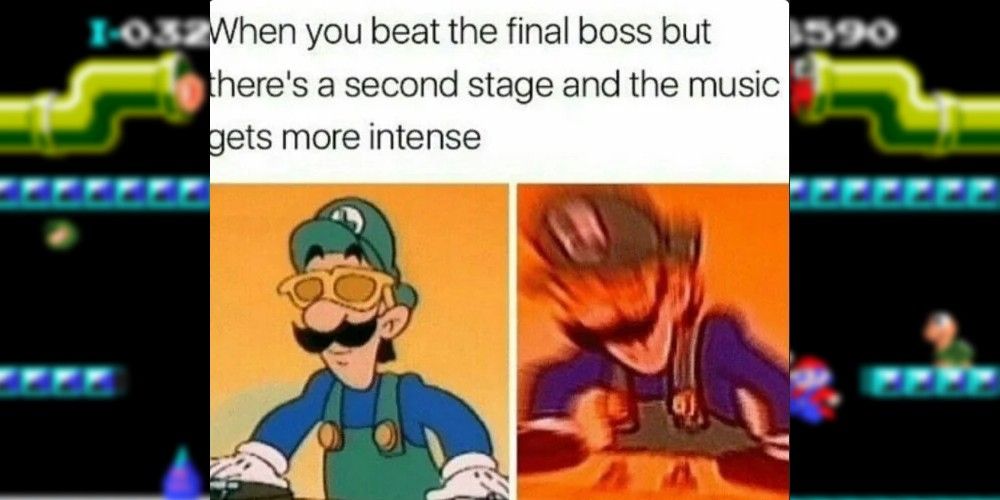Mario and Luigi boss music meme.