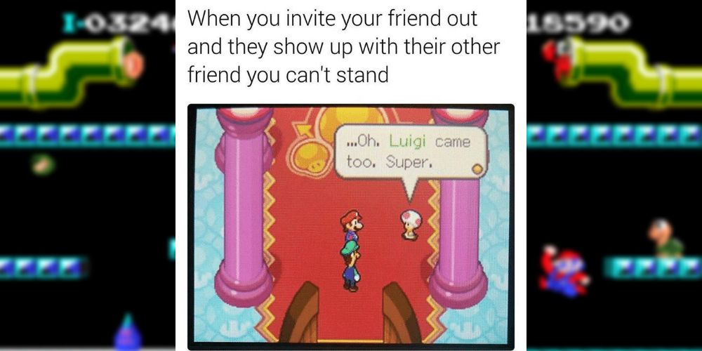 A meme from the Mario and Luigi RPG games on the Gameboy Advance.