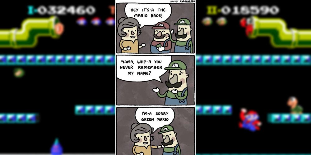 Luigi Green Mario Meme