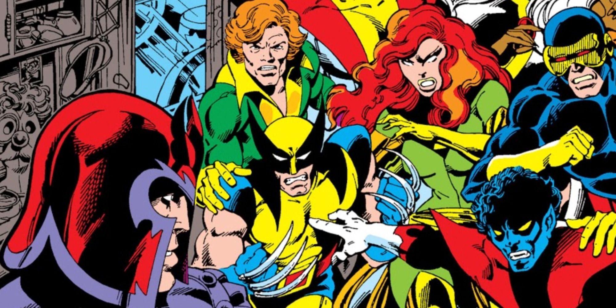 Magneto confronta os X-Men na Marvel Comics.